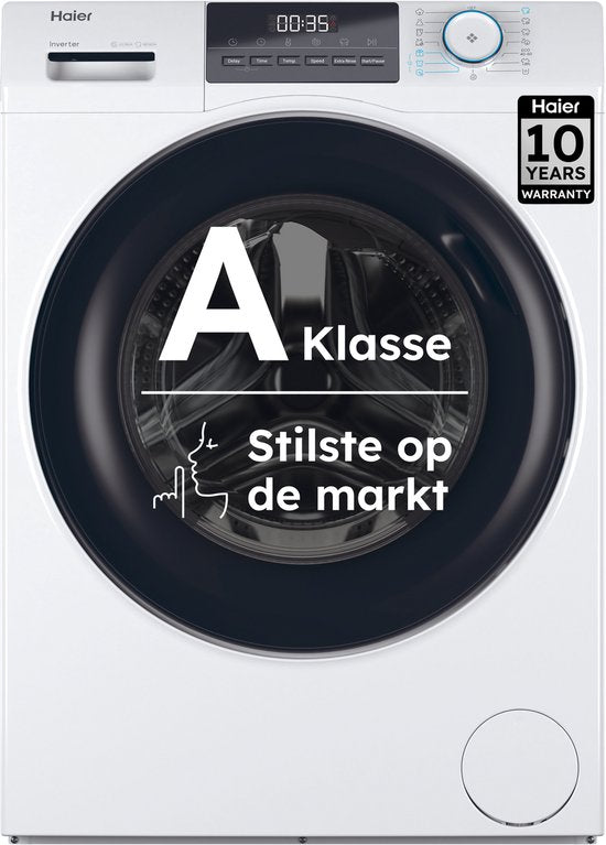 Haier HW80-BP14929A-S - Wasmachine 8kg - Energieklasse A - Extra stil (70 dB) - Stoomfunctie (Refresh) - Antibacteriële Behandeling (ABT) - 16 programma’s - 10 jaar garantie op onderdelen