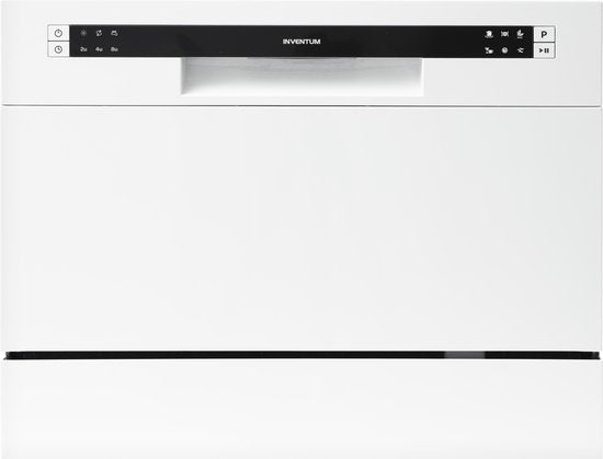 Inventum VVW5520 mini vaatwasser - 6 couverts - 44 cm hoog - Bestekmand - 6 programma’s - Startuitstel - Energielabel D - Vrijstaand - Wit