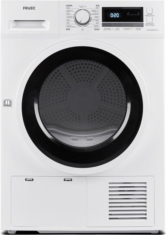 Frilec KOBLENZ8600TK - Condensdroger - Wit - 8kg Laadvermogen - Wit