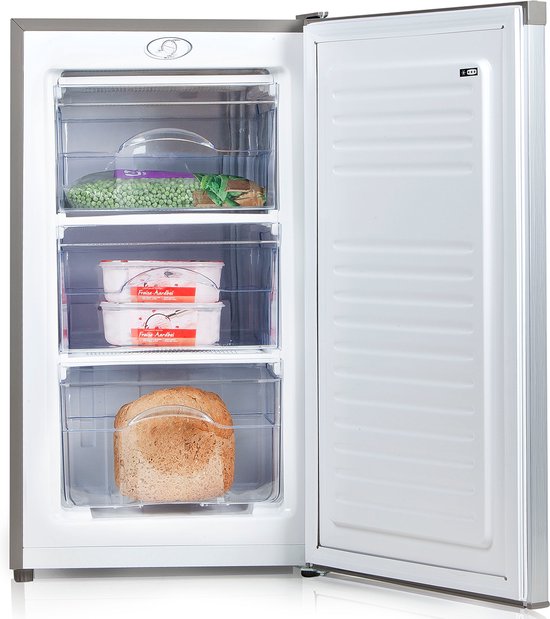 PRIMO PR150DV Vriezer Tafelmodel - Diepvries Vrijstaand - 64L - D - Zwart(Zilver)