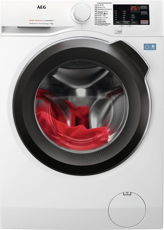 AEG LF6286BB4 6000 ProSense - Wasmachine - Energielabel A - 1600 toeren - 8 kg - NL/FR