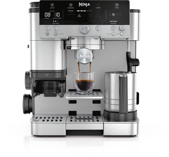 Ninja Luxe Café PRO Espresso- en Filterkoffiemachine met Melkpschuimer - ES701EU(Roestvrijstaal)