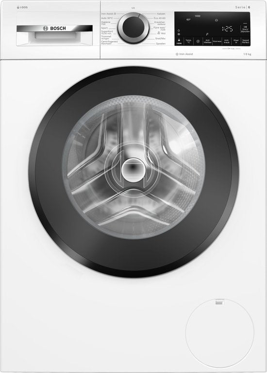 Bosch WGG244FONL - Serie 6 - Wasmachine met stoom - 9 kg - 1400 rpm - Automatisch doseren - Iron Assist: vermindert kreukels tot 50% - Energielabel A - Bespaar water met Active Water Plus