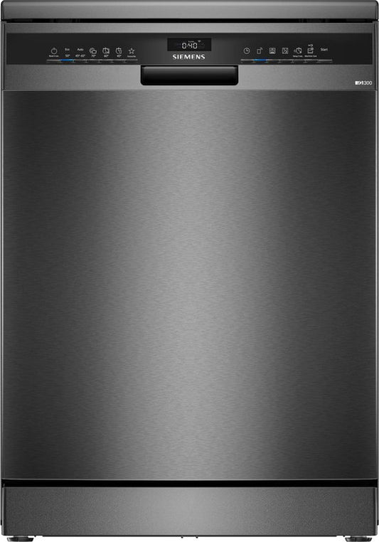 Siemens SN23EC22AE - iQ300 - Vrijstaande vaatwasser - 60 cm - Energielabel A - Home Connect - Geborsteld zwart staal, anti-fingerprint