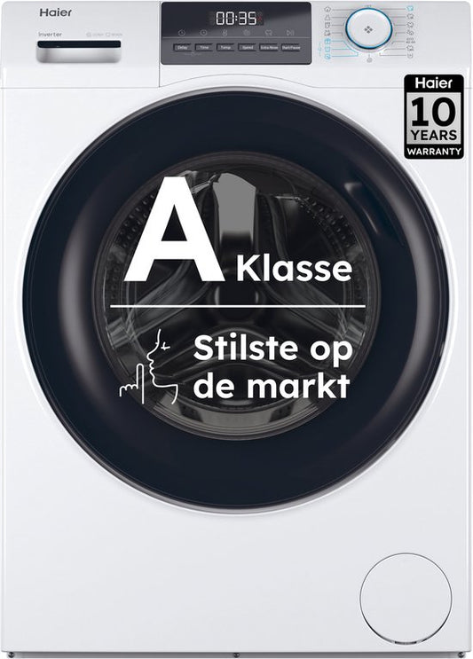 Haier HW80-BP14929A-S - Wasmachine 8kg - Energieklasse A - Extra stil (70 dB) - Stoomfunctie (Refresh) - Antibacteriële Behandeling (ABT) - 16 programma’s - 10 jaar garantie op onderdelen