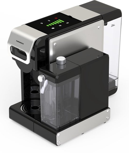 Tornado TST-550M-GS – Koffiezetapparaat - 7-in-1 Multi-Capsule - met melkopschuimer