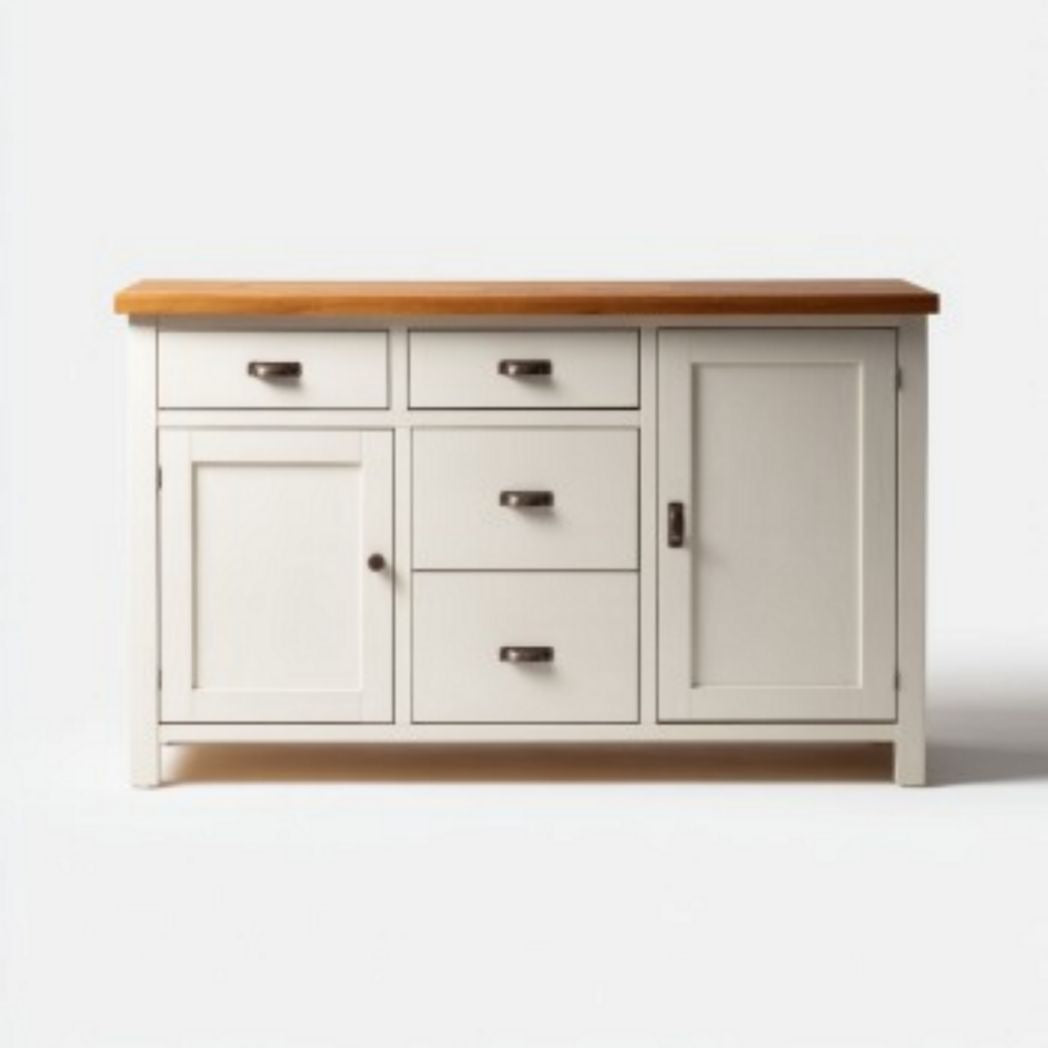 Dressoir van hout voor de eetkamer met lades en deuren - 120 x 40 x 80