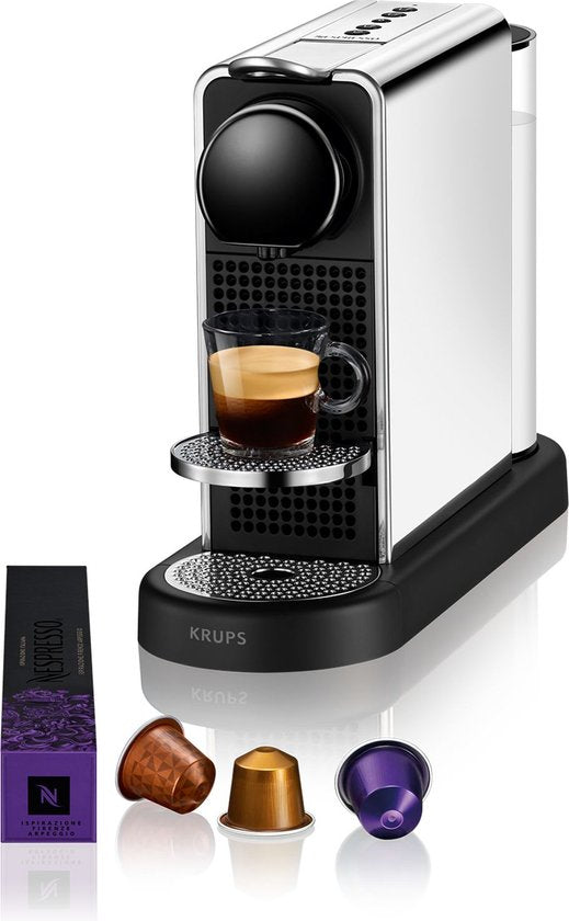 Krups Nespresso Citiz XN7415 - Koffiecupmachine - Rood - Compact - Energiezuinig(Roestvrijstaal)