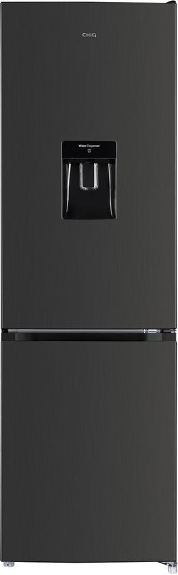 CHiQ CBM250NEBD - Koel-Vriescombinatie - 250L - No Frost - Waterdispenser - Inverter Compressor - Supervriezen - 39dB - 12 jaar garantie op compressor - Energieklasse D(Dark Stainless)