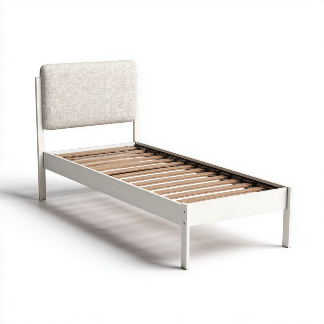 Bedframe met stoffen hoofdbord voor de slaapkamer - 200 x 100 x 90