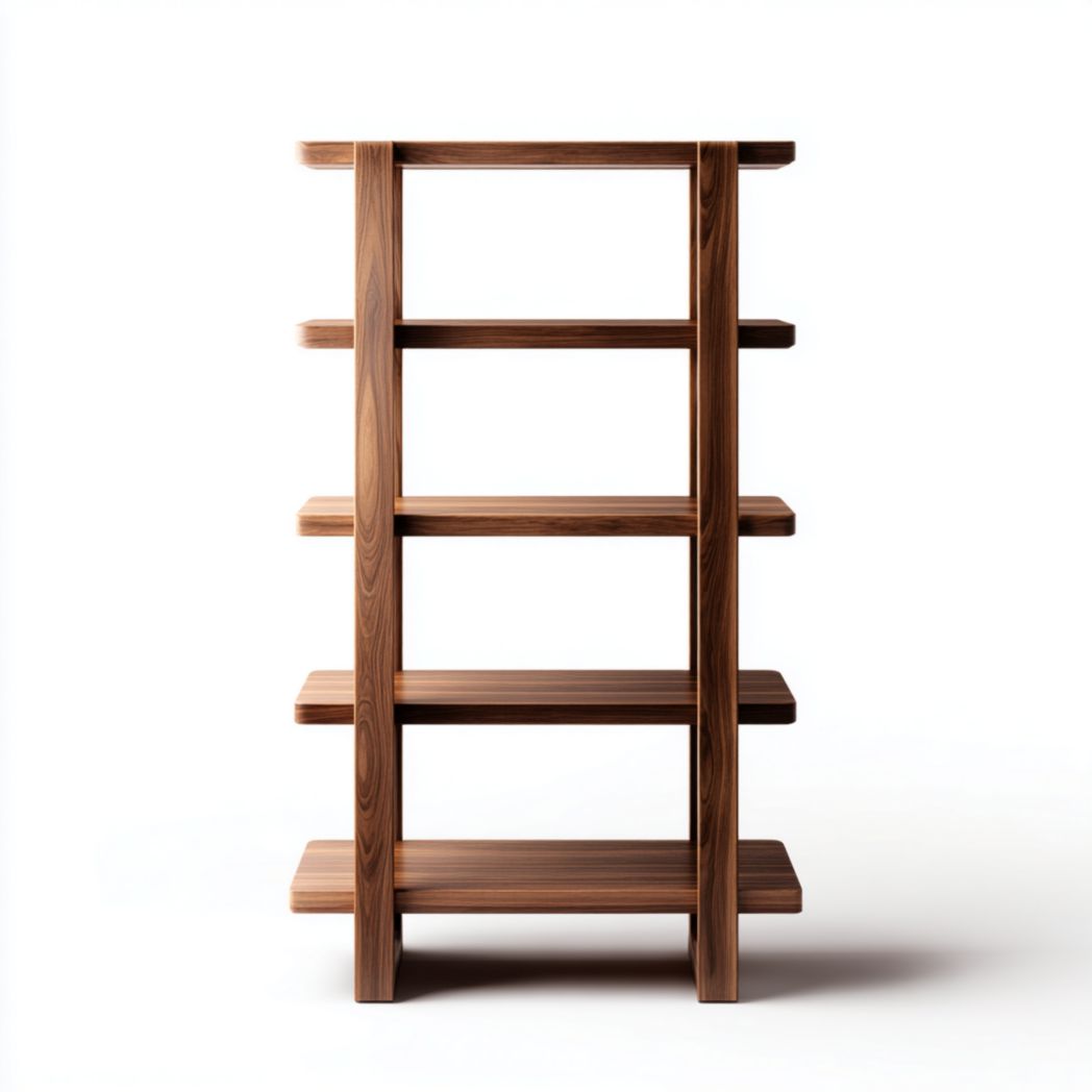 Boekenkast van hout voor de woonkamer - 80 x 40 x 160