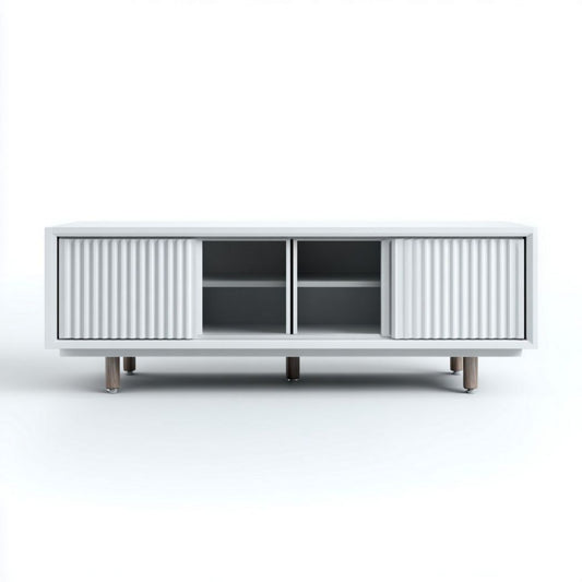 Tv-meubel van MDF voor de woonkamer met schuifdeuren - 150 x 40 x 40