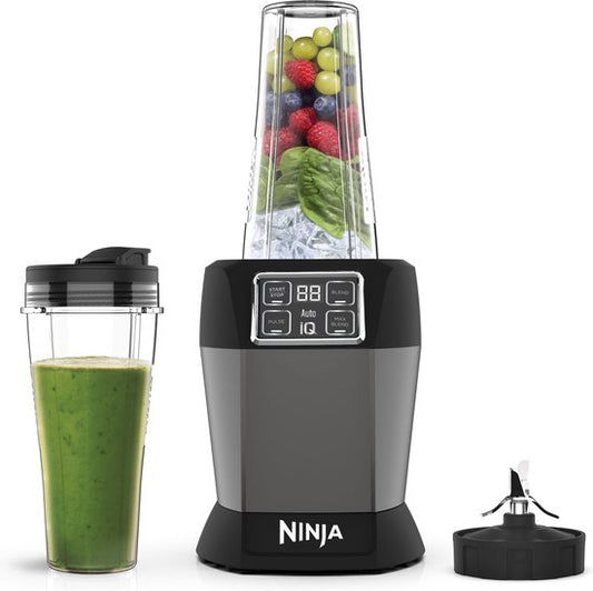 Ninja Foodi Luxe Blender en Smoothie Maker - Blender To-Go - 1000 Watt - IJsCrusher - met 2 Mixbekers - BN495EU(Antraciet)