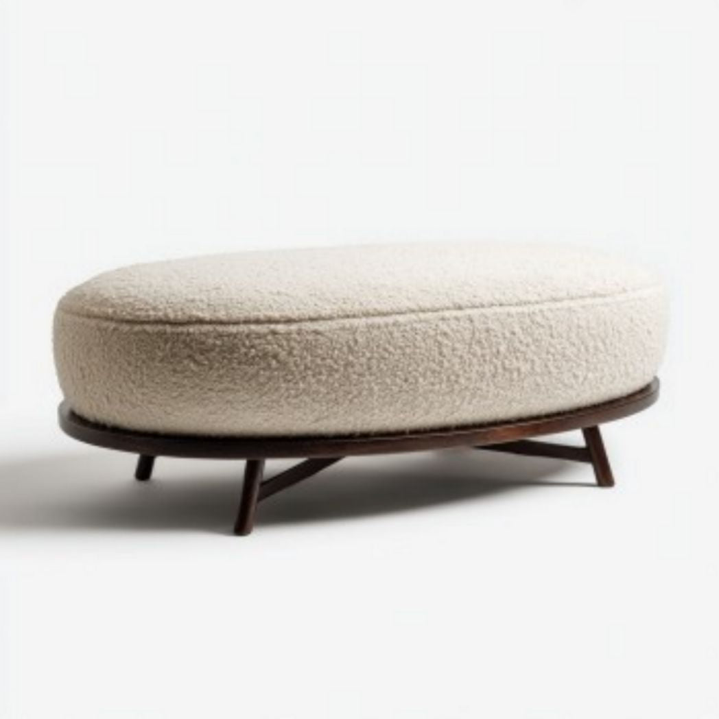 Ottoman van stof voor gebruik in de woonkamer - 120 x 60 x 40