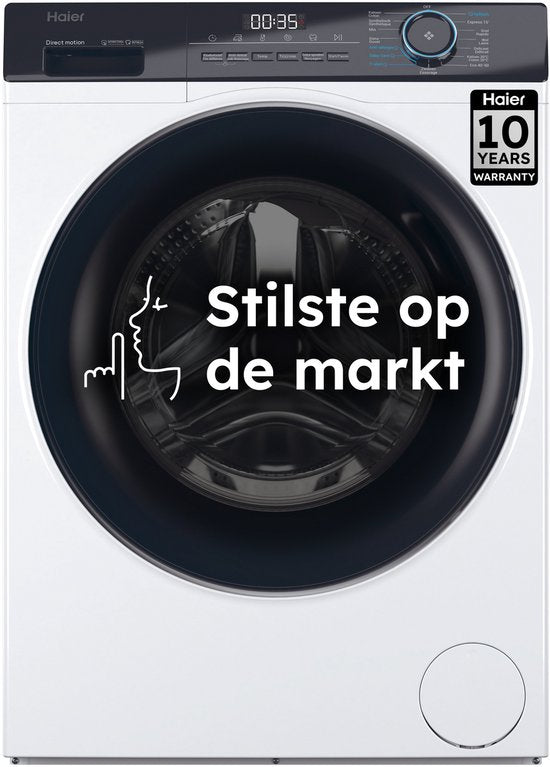Haier HW70-B14929-DF - De stilste wasmachine op de markt - 7kg - A- Stoombehandeling - Antibacteriële Behandeling (ABT) - 15 programma’s- 10 jaar garantie op onderdelen