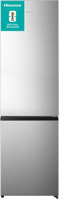Hisense RB440N4ACA, Koelkast met A Energielabel - Koel-vriescombinatie - No Frost - RVS - Multi-Air Flow - Fast Freeze - 35dB (A) -Inverter Compressor - 336 Liter(Grijs)