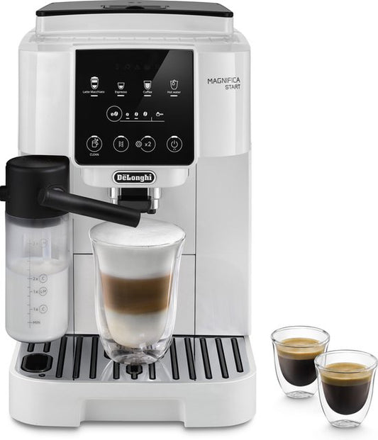 De’Longhi Magnifica Start - volautomatische espressomachine met LatteCrema Hot Technology melkopschuimer - Zilver/Zwart - ECAM220.80.SB(Automatisch melksysteem)