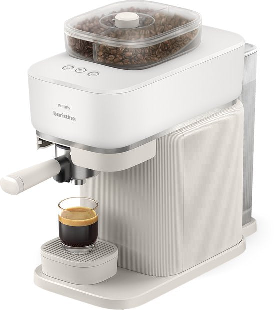 Philips Baristina met Bean swap - BAR320/60 - Espressomachine - Pistonmachine - Zwart(Wit)