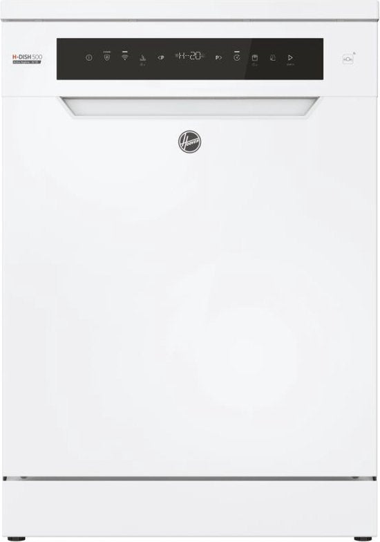 Hoover HF 6C4F0W - Vrijstaande Vaatwasser - 16 Couverts - Energieklass C - Speed-Drive Inverter - Auto open - 44 dB - Wifi - 10 Jaar Garantie op onderdelen