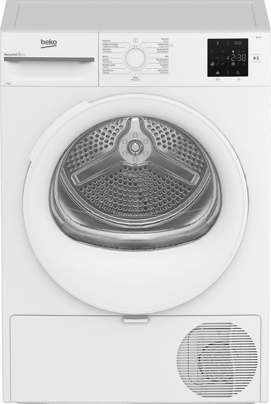 Beko BM3T38232CW 8KG Warmtepompdroger zuinig